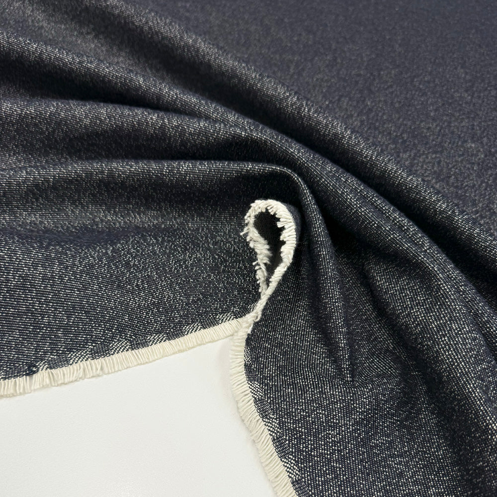 Tissu Denim Medium, Coton - Bleu Cendré, Etroa