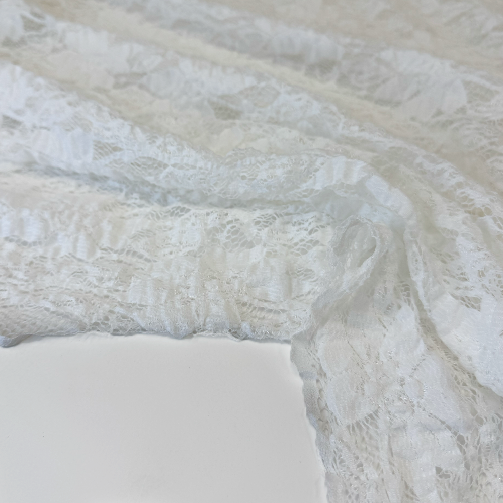 Tissu Maille Dentelle, Stretch - Almera