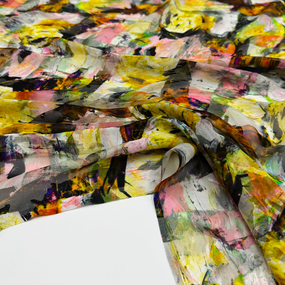 Tissu Dévoré, Soie - Caprice