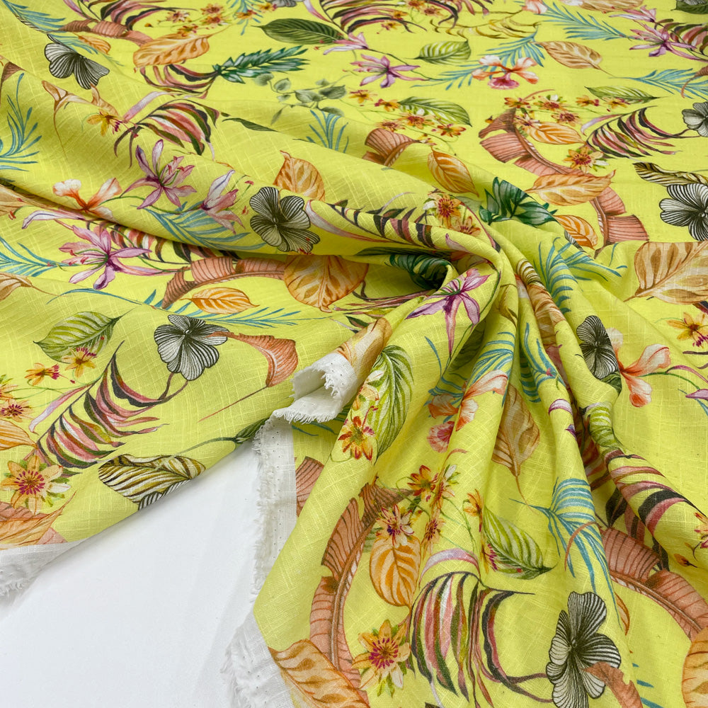 Tissu Double Gaze, Coton - Tropical, Palma