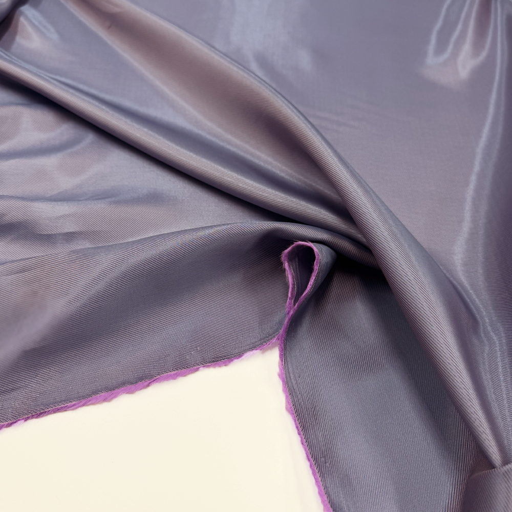 Tissu Doublure Twill Changeant, Acétate Viscose - Zaffiro