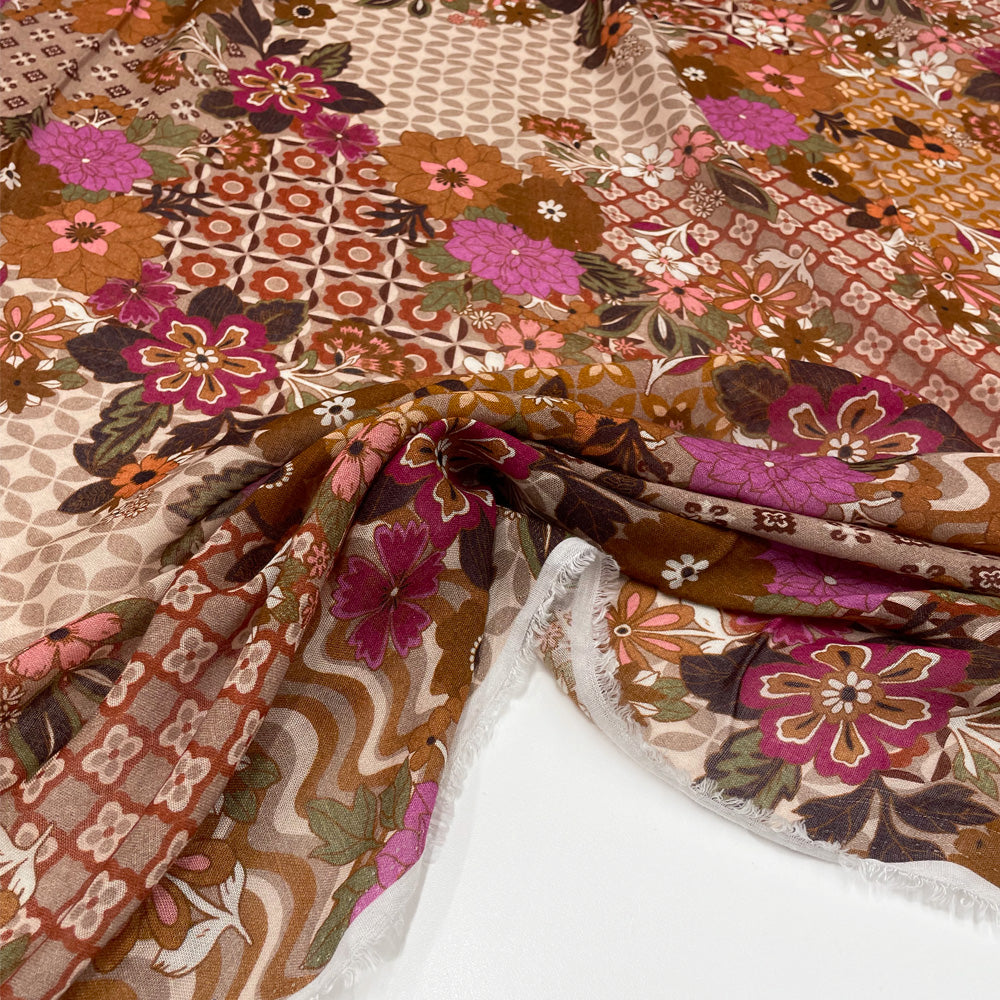 Tissu Étamine, Laine Rayonne - Zaira