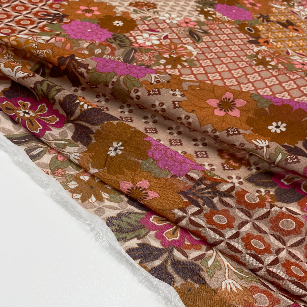 Tissu Étamine, Laine Rayonne - Zaira