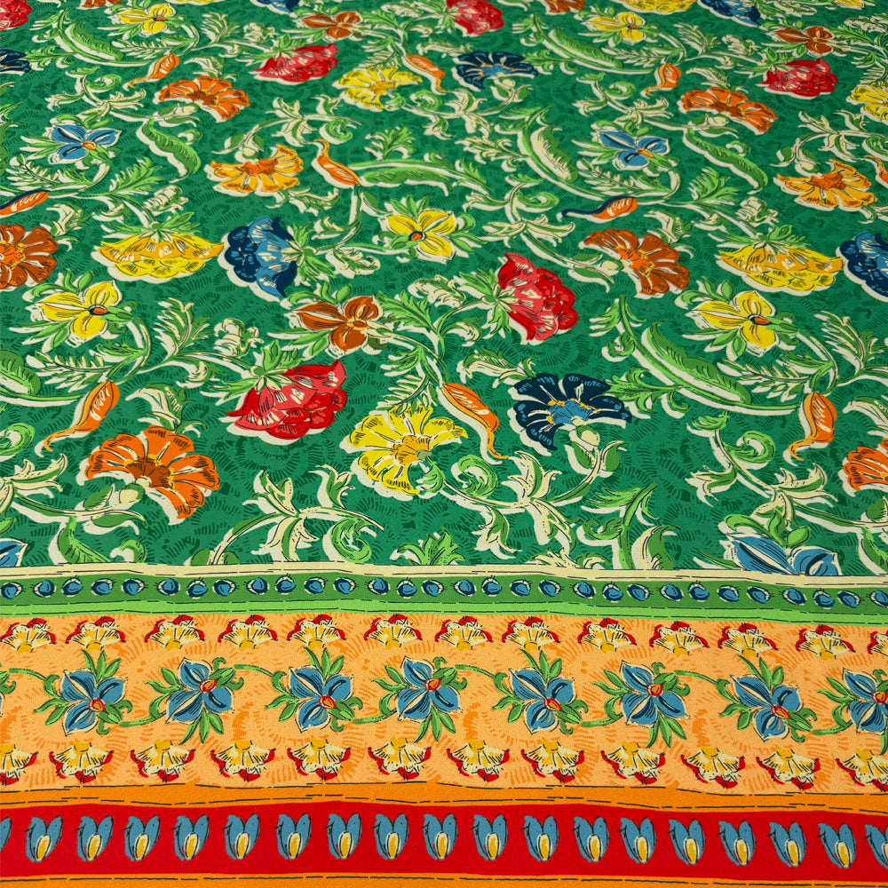 Tissu Satin, Polyester - Floral, Primafresca