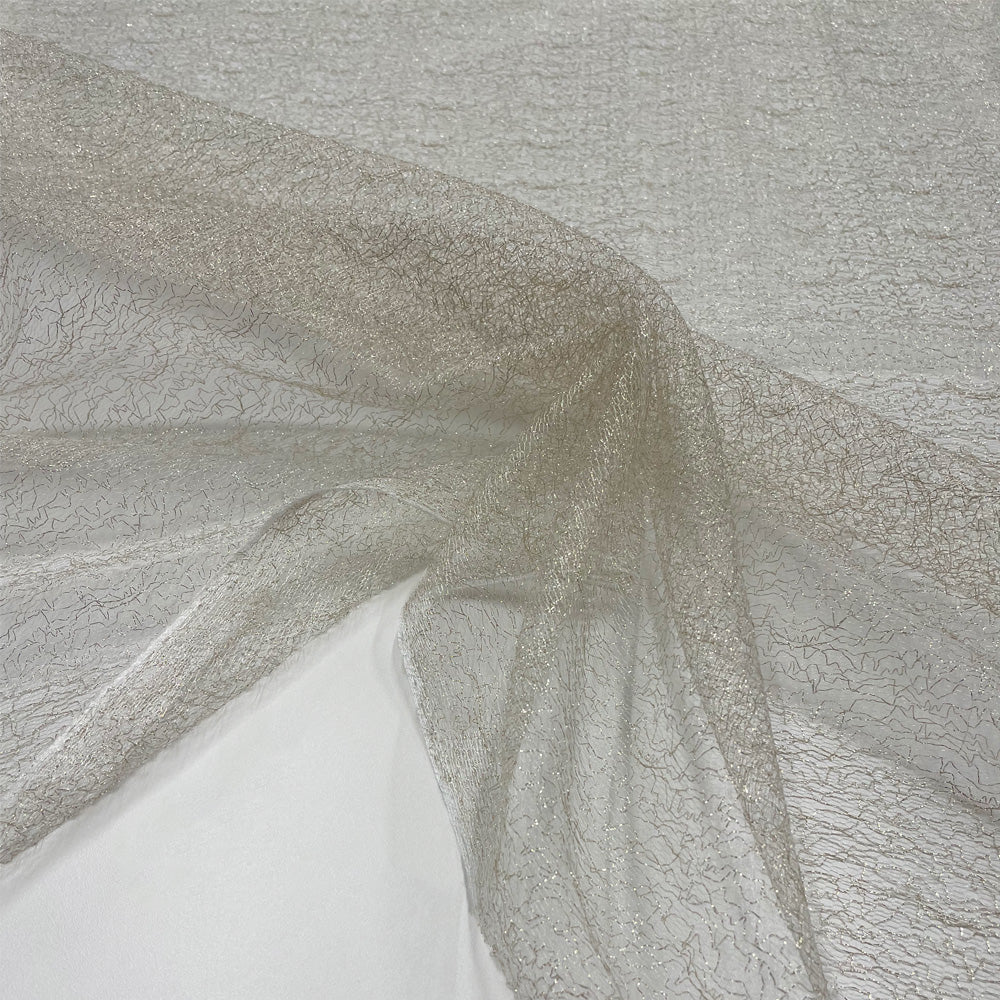 Tissu tulle métallisé - or, Siviglia