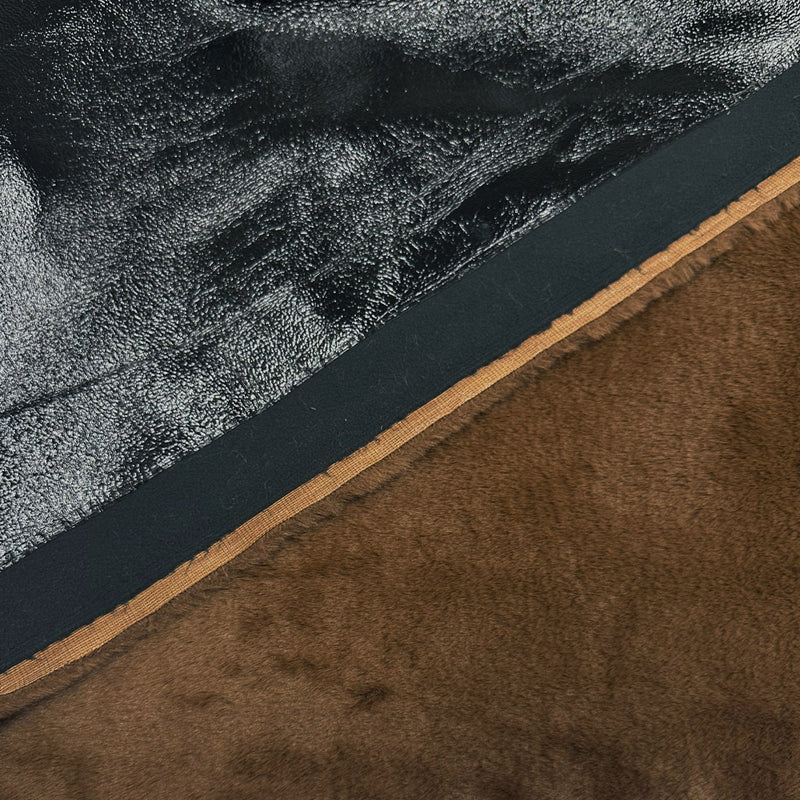 Tissu Peau Retournée, Fourrure Simili - Marron, Esino