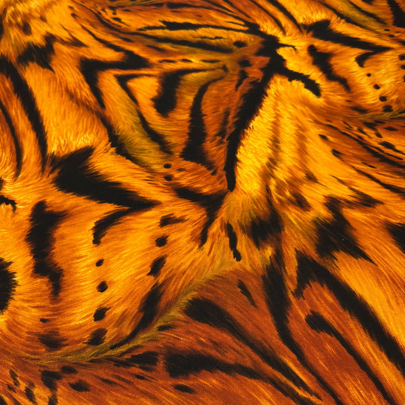 Tissu Gabardine, Coton - Imprimé, Tigre