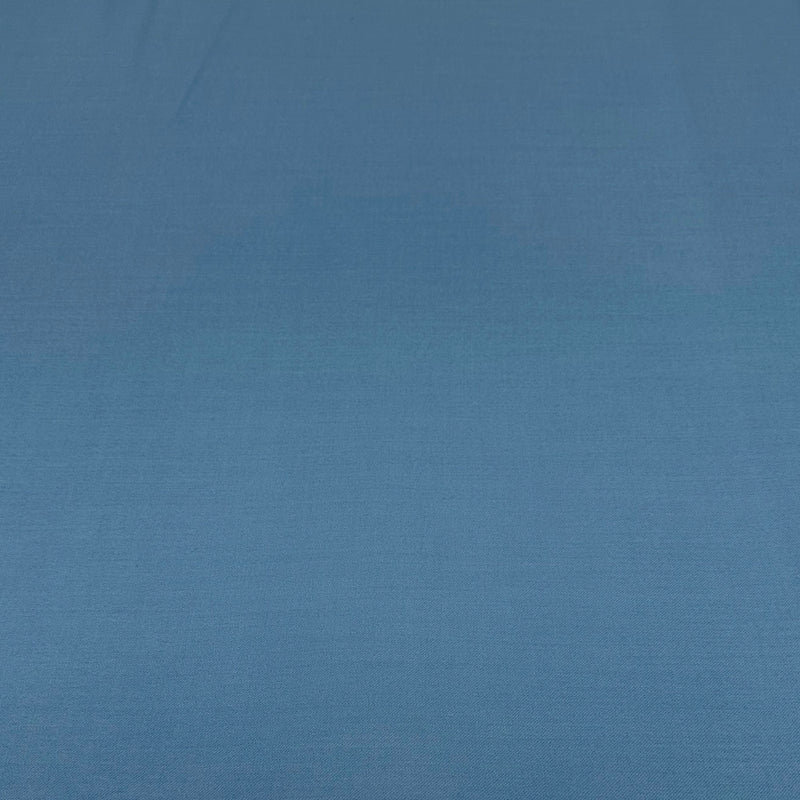Tissu Sergé Gabardine Laine Stretch -  Bleu, Albena