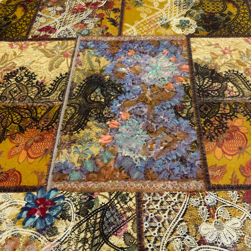 Tissu Gabardine Stretch, Coton - Cachemire Floral, Sicaria