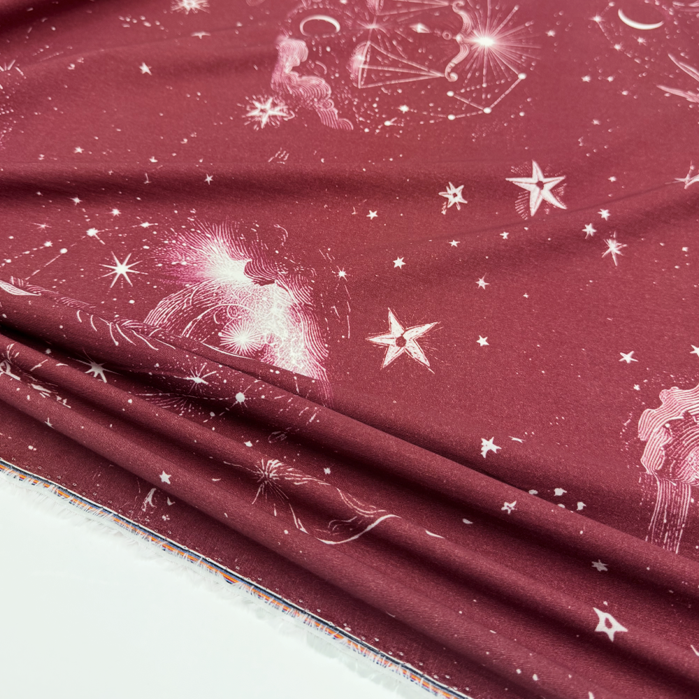 Tissu Sergé Gabardine Souple, Coton - Petite Échelle, Essenza