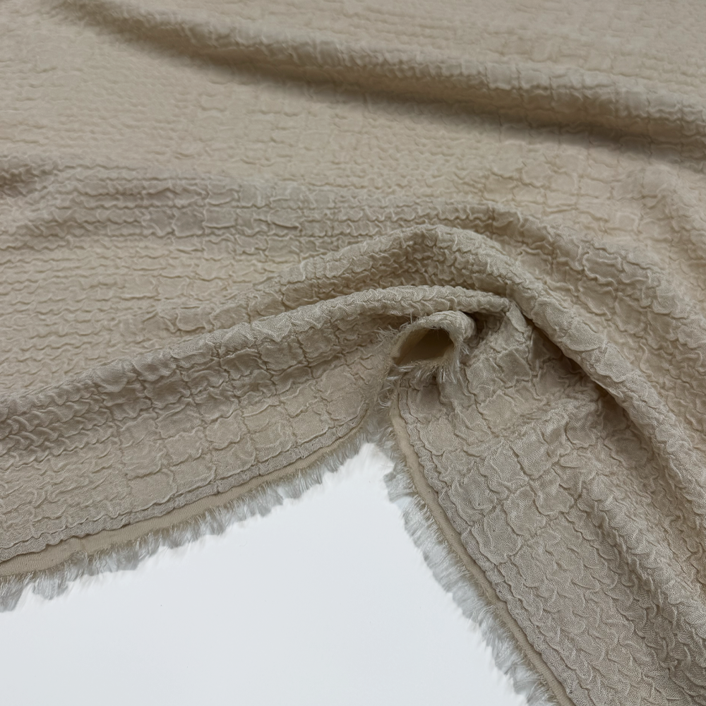 Tissu Crêpe Gaufré Cloqué - Mistria