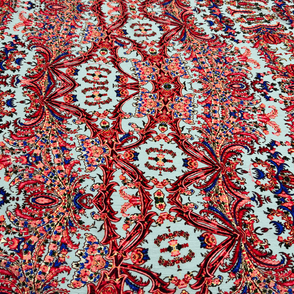 Tissu Crépon Viscose - Cachemire, Luxia