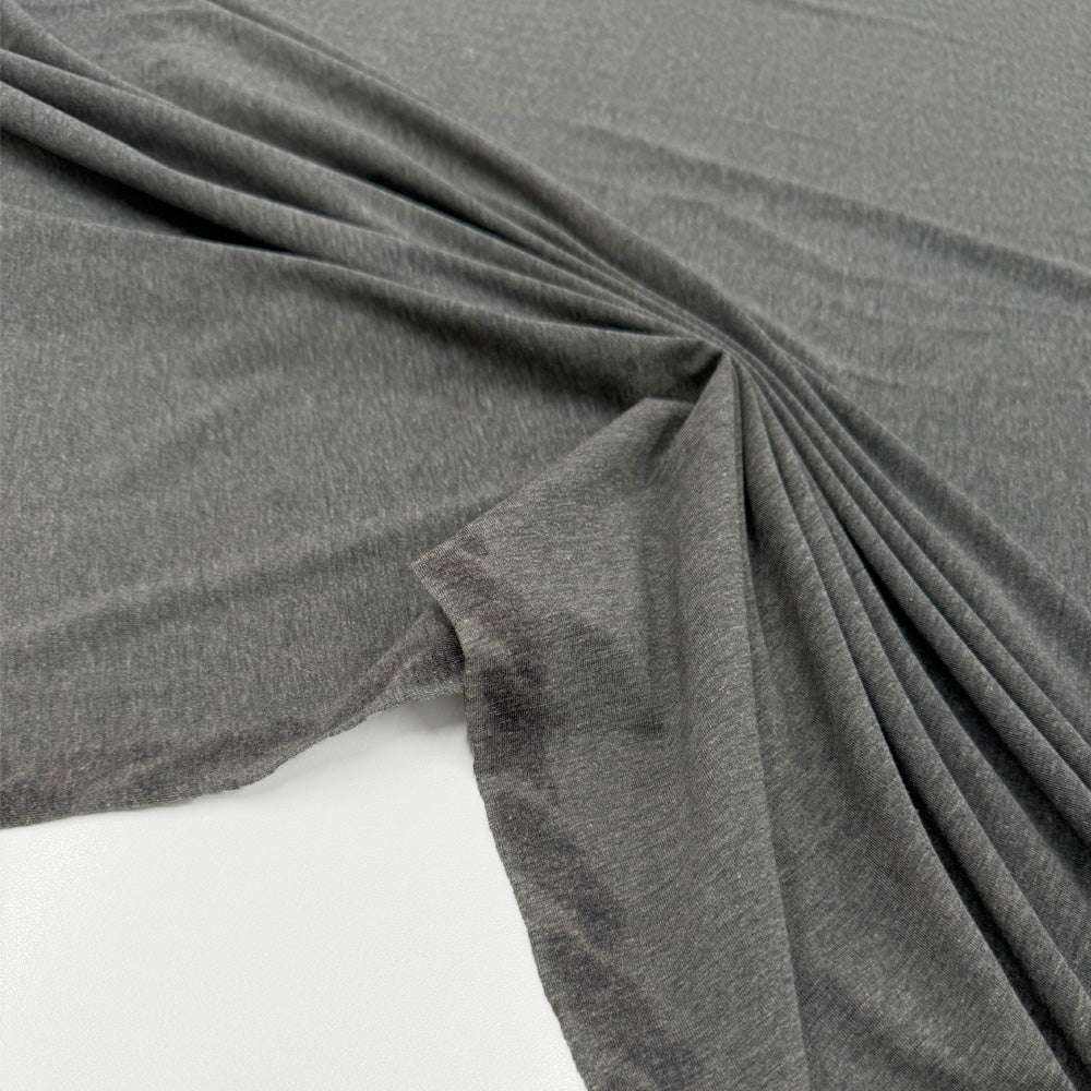 Tissu Maille Jersey, Coton - Gris Chiné, Alto