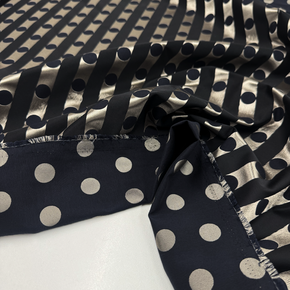 Tissu Jacquard, Coton - Double Face, Platino