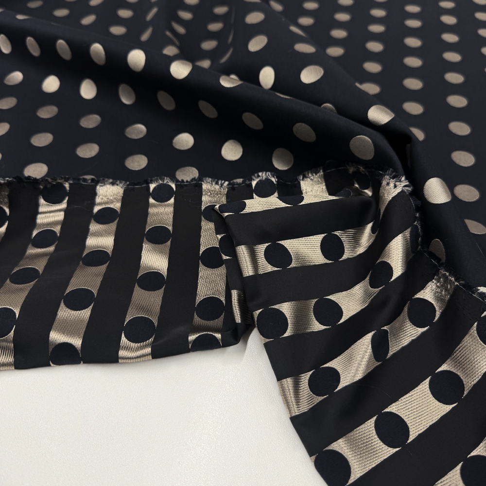 Tissu Jacquard, Coton - Double Face, Platino