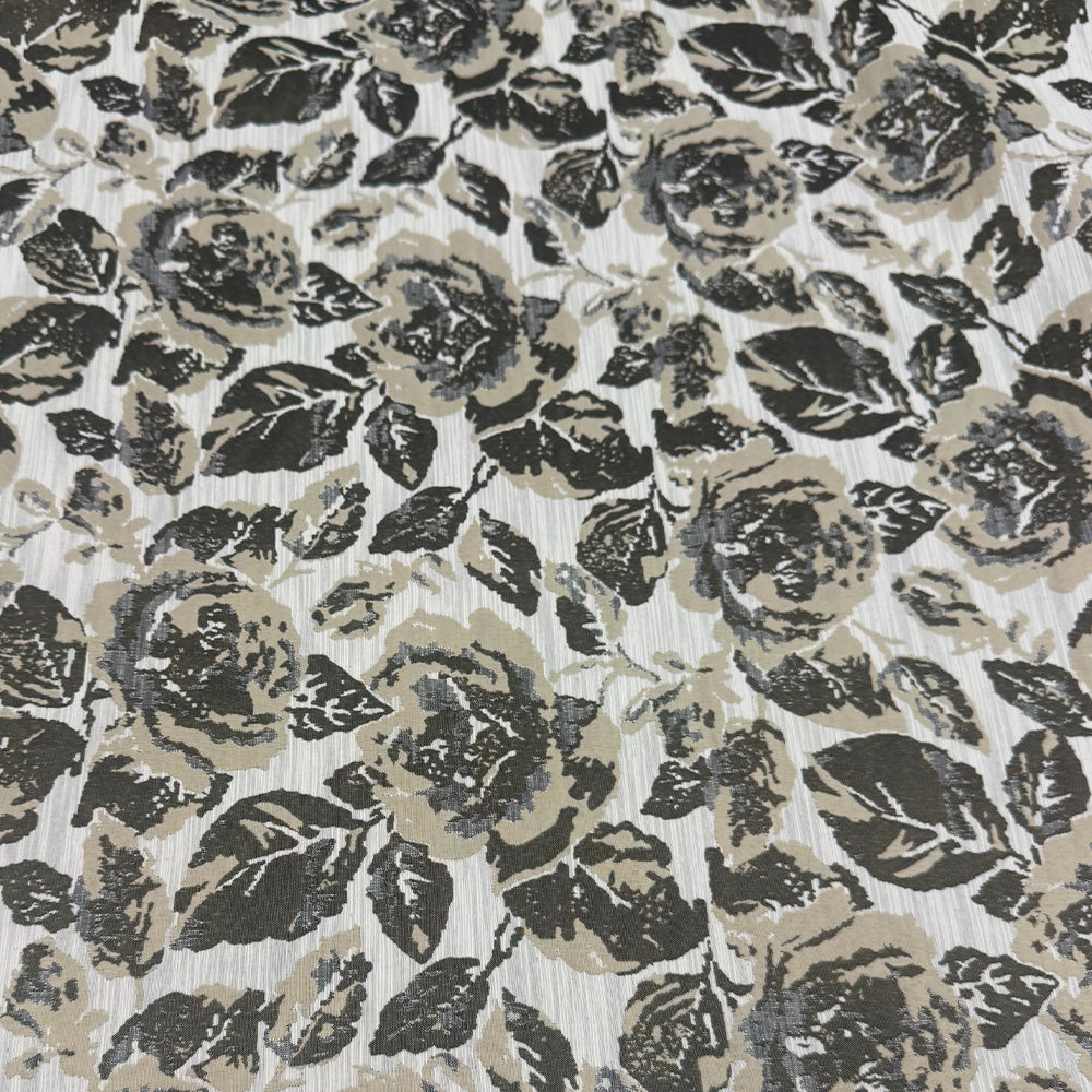Tissu Jacquard, Coton Lin - Leno