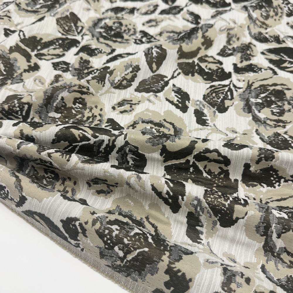 Tissu Jacquard, Coton Lin - Leno