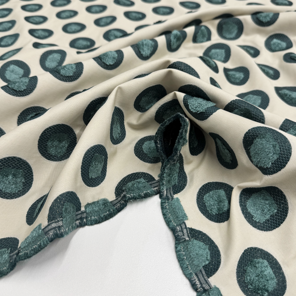 Tissu Jacquard, Coton Viscose - Puffo