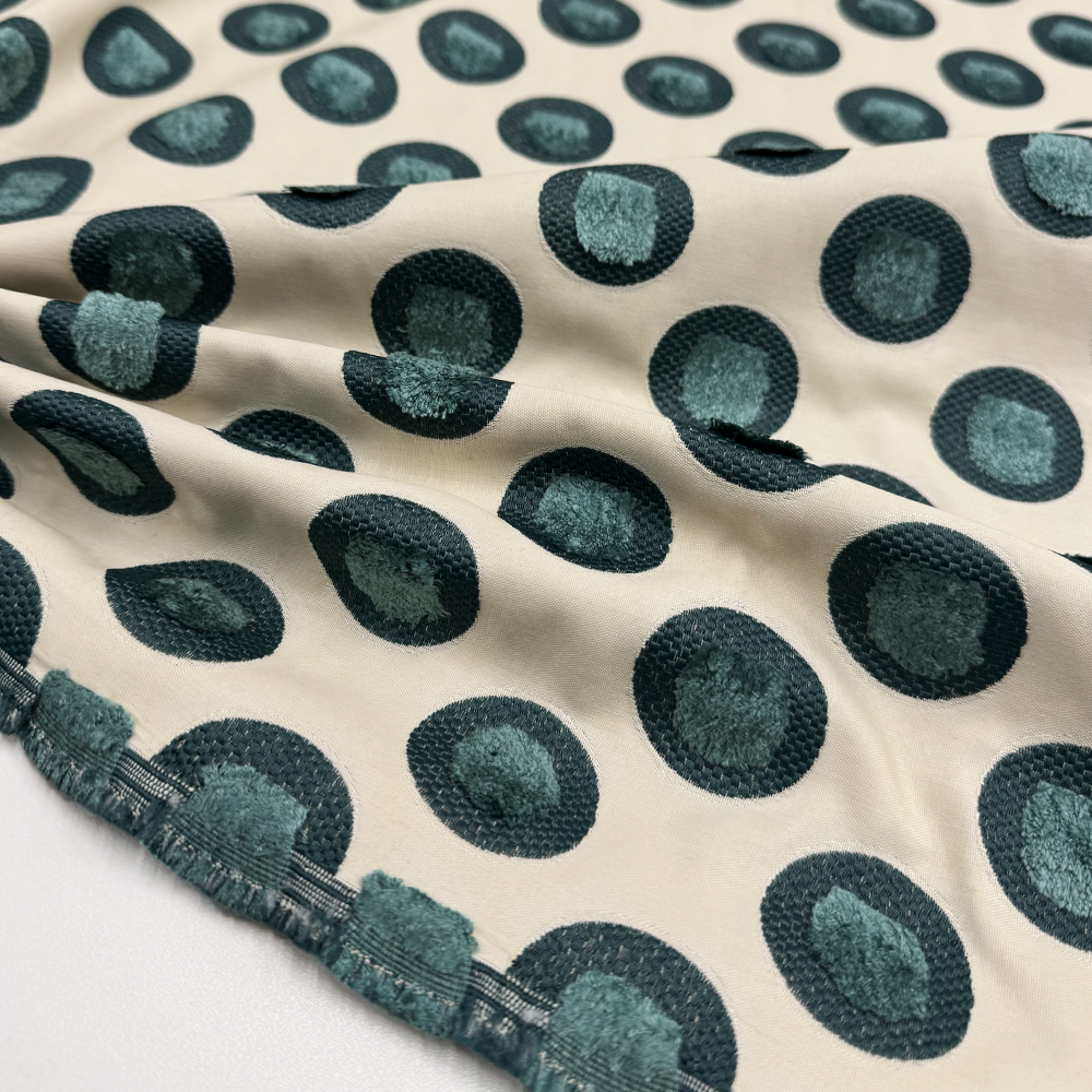 Tissu Jacquard, Coton Viscose - Puffo
