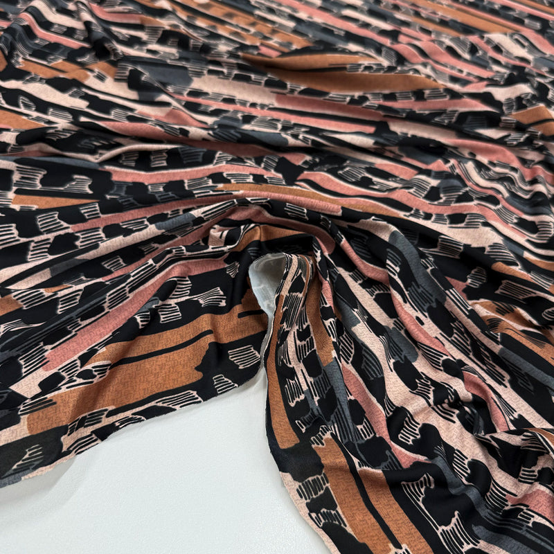 Tissu Maille Jersey, Polyester - Abstrait, Vivanza