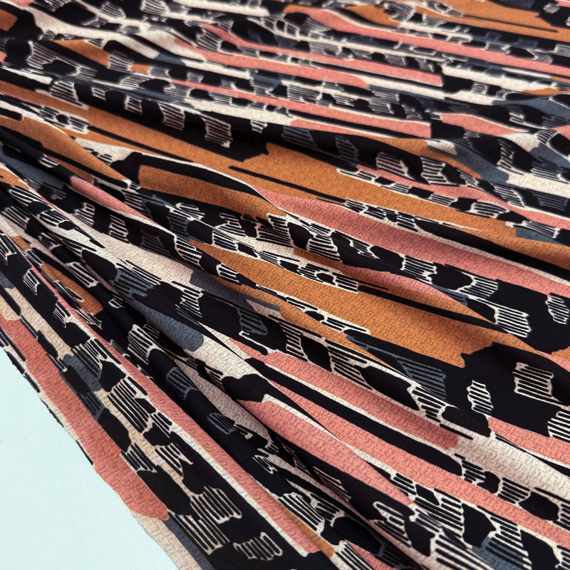 Tissu Maille Jersey, Polyester - Abstrait, Vivanza