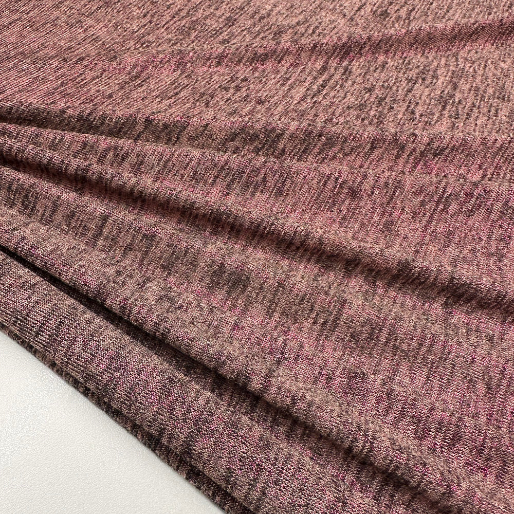 Tissu Maille Jersey, Viscose - Chiné Métallisé, Silara