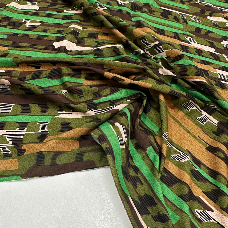 Tissu Maille Jersey, Polyester - Abstrait, Vivanza