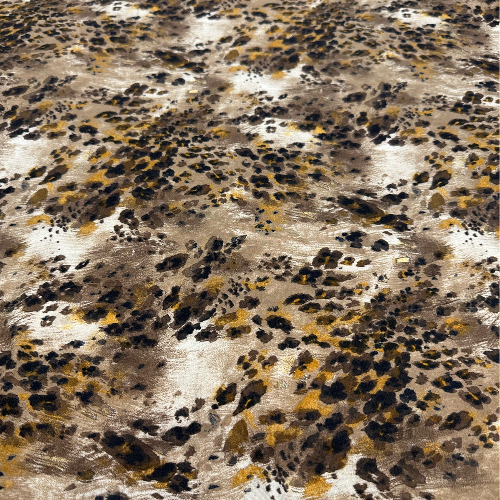 Tissu Maille Jersey, Viscose - Animalier, Animali