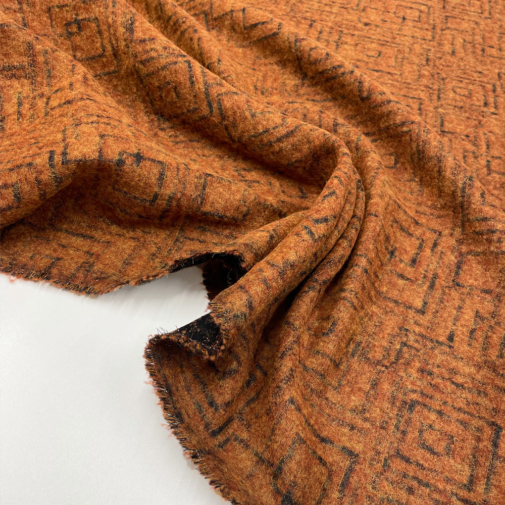 Tissu Jacquard, Laine Mohair - Métallisé, Bagliore