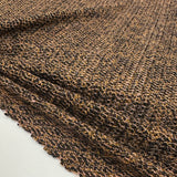 Tissu Maille Cardigan, Laine Mohair - Marron Métallisé, Aurio