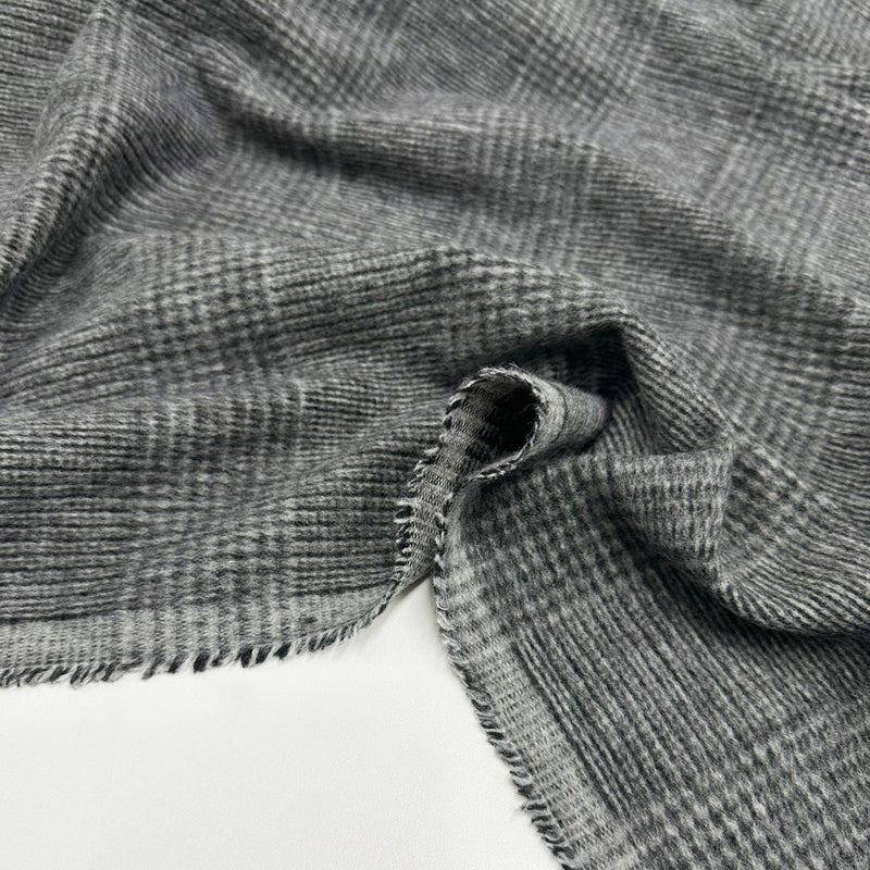 Tissu Manteau, Laine Duveteuse - Double Face Prince de Galles, Lodaro