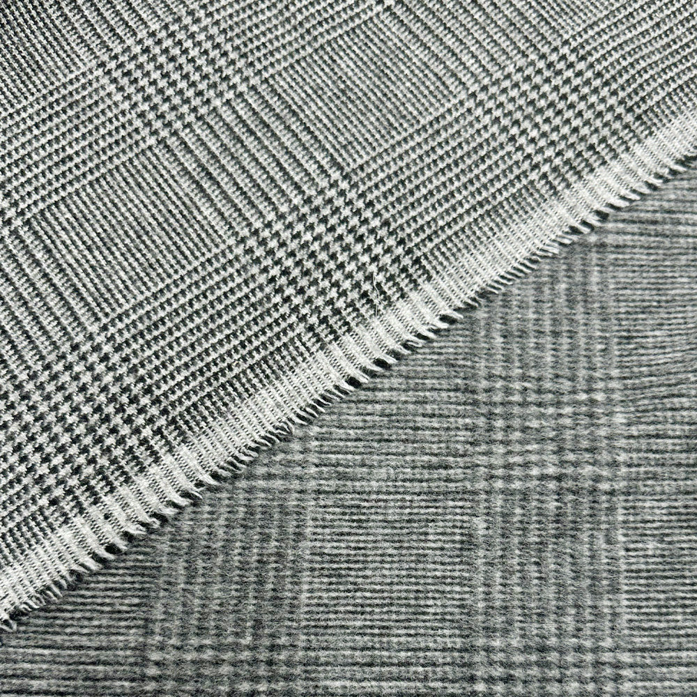 Tissu Manteau, Laine Duveteuse - Double Face Prince de Galles, Lodaro