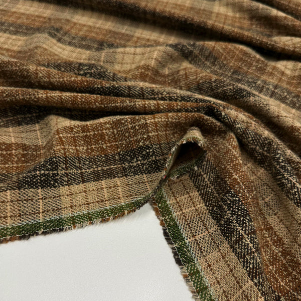 Tissu Tailleur, Laine - Tartan Sable, Serlina