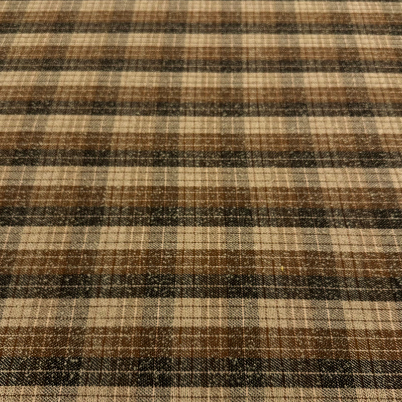 Tissu Tailleur, Laine - Tartan Sable, Serlina