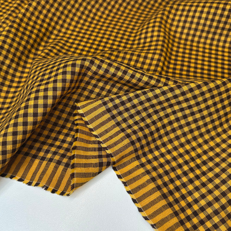 Tissu Lin Viscose - Carreaux, Alice