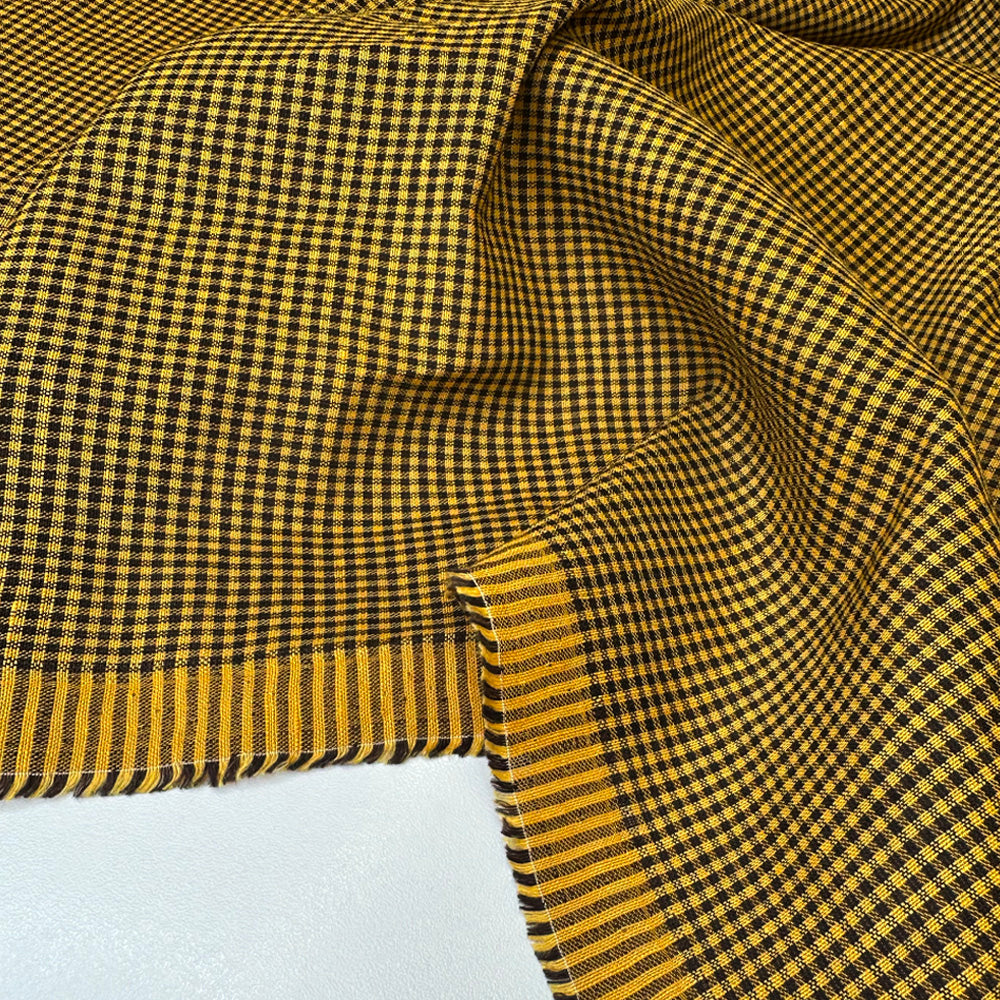 Tissu Lin Viscose - Carreaux, Alice