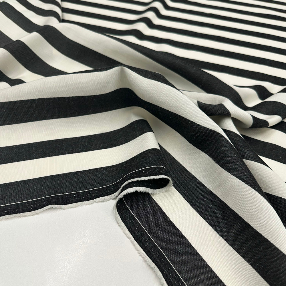 Tissu Lin Rayonne - Rayé, Righetto