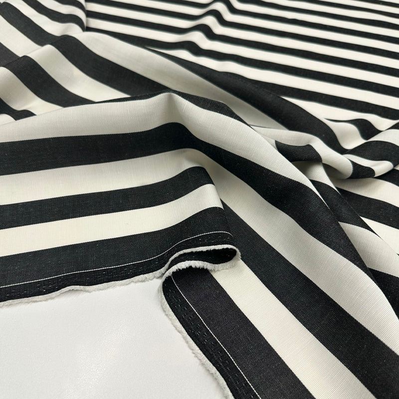 Tissu Lin Rayonne - Rayé, Righetto