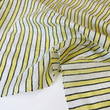 Tissu Organdi Lin, Polyester - Métallisé Rayé, Soleo