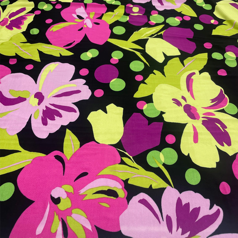 Tissu Jersey Rayonne - Floral, Livia