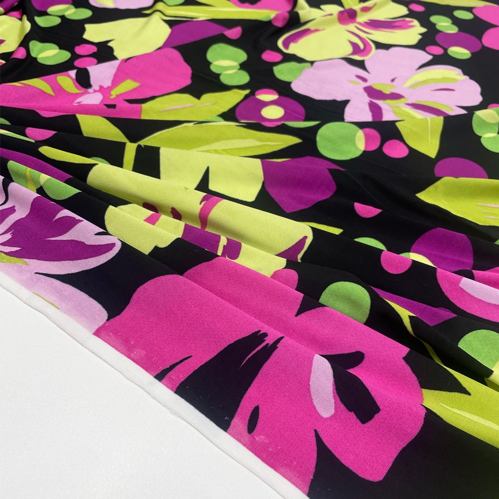 Tissu Jersey Rayonne - Floral, Livia