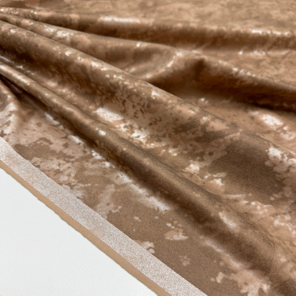 Tissu Jersey, Lycra Maillot - Métallisé, Marmo