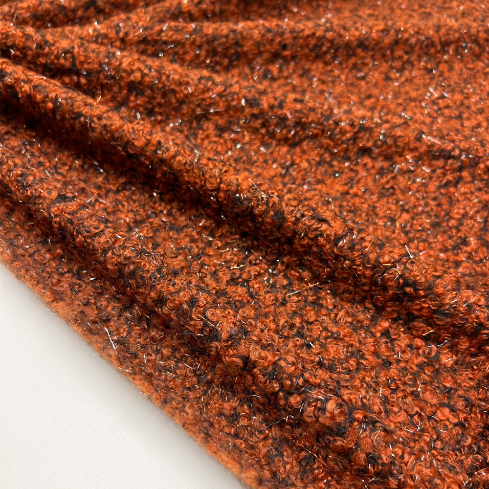 Tissu Manteau, Bouclette - Métallisé, Bagliori