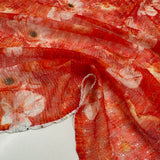 Tissu Maille, Polyester - Métallisé Floral, Dolcerosa