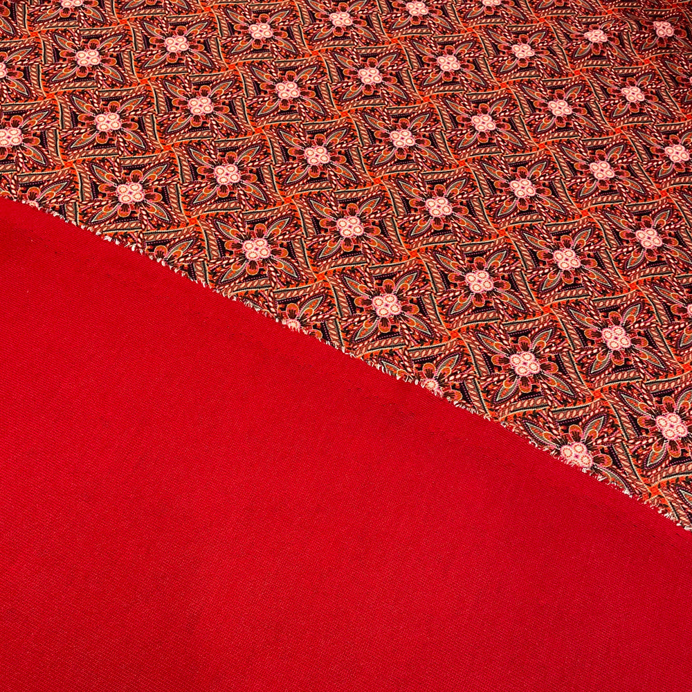 Tissu Maille, Laine - Floral Double Face, Luana