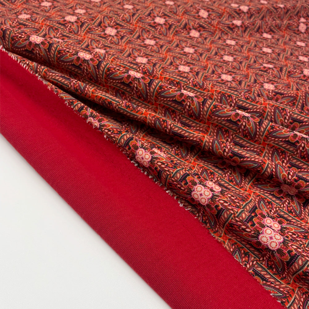 Tissu Maille, Laine - Floral Double Face, Luana