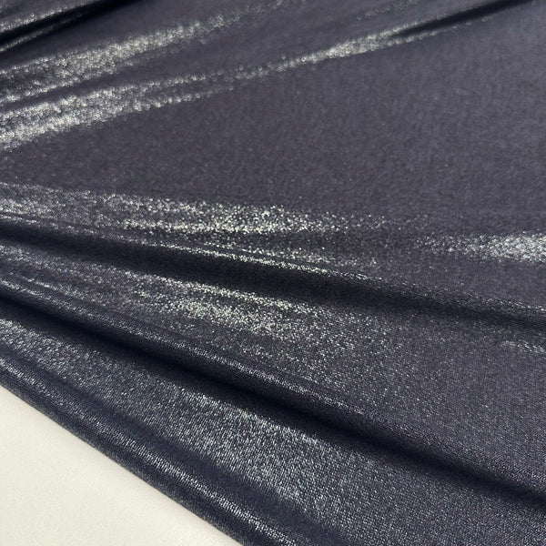 Tissu Maille Jersey, Viscose - Nuit Métallisé, Laurencia