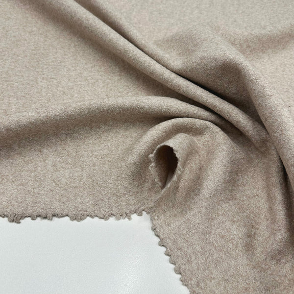 Tissu Laine Bouillie - Beige, Soffio