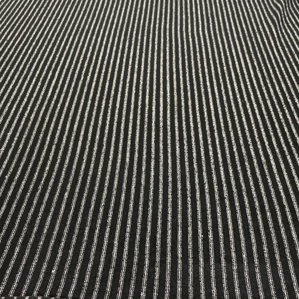 Tissu Maille, Laine Coton - Rayé, Dina