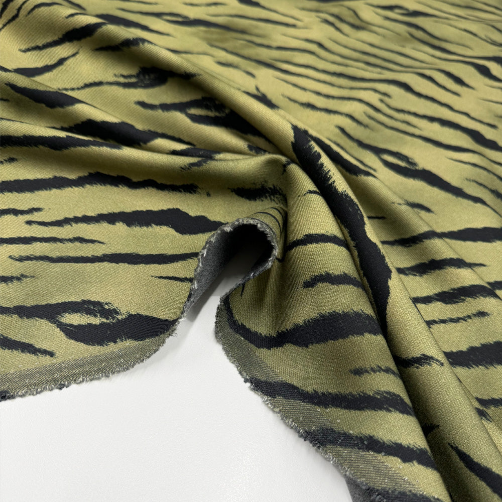 Tissu Gabardine Stretch, Laine - Animalier, Sefu